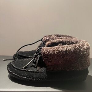 Tory Burch cozy fur boots womens size 9